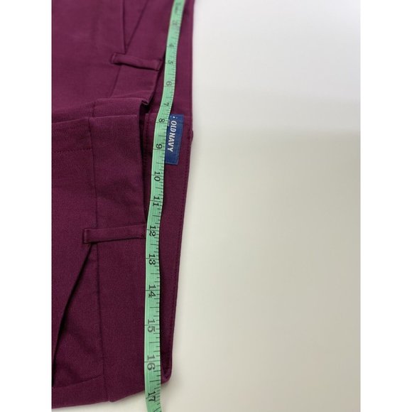 Old Navy Pixie Mid Rise Pants Size 12 Ladies Navy Blue New - Picture 8 of 12